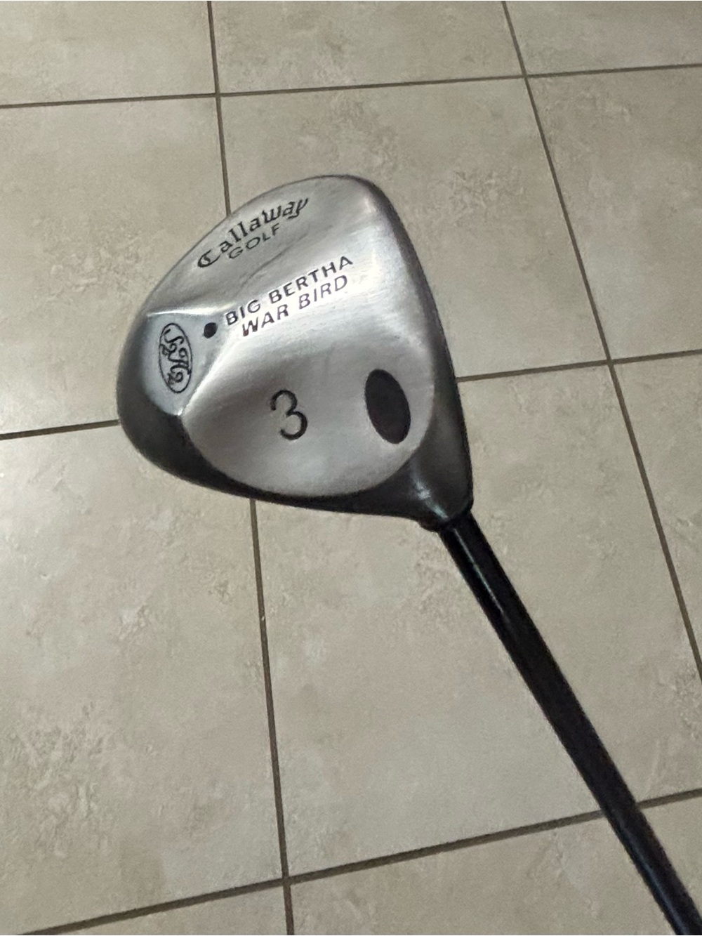 Callaway Big Bertha War Bird 3 Wood — Silver and Black